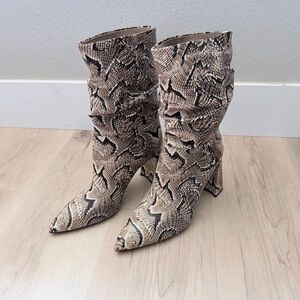{Vince Camuto} Snakeskin Patterned Boots